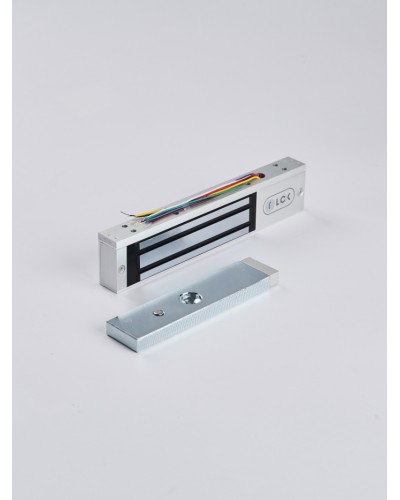 R-Lock RL-EM180-LSS - Электромагнитный замкок, 180кг, DC12/24B, цвет серебристый сатинированный алюминий RAL 7047, два датчика втроены в корпус замка: датчик Холла и магнито-контактный датчик в Орле Электромагнитные замки Pintop.ru