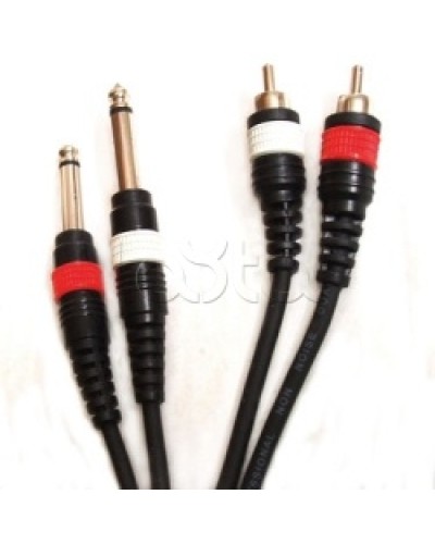 Шнур 2xJack – 2xRCA ROXTON DUL003/1M в Орле Система оповещения и трансляции Roxton Pintop.ru