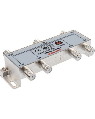 Делитель ТВх6 под F-разъем, 5-1000МГц, Silver (7 F-разъемов в комплекте) REXANT 05-6104 в Орле Системы видеонаблюдения Pintop.ru