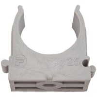 Крепёж-клипса для труб ø25 мм, серая (100 шт/уп)Rexant (28-0125-2)