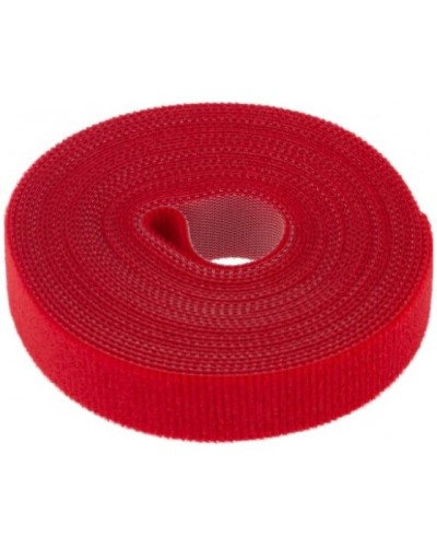 Лента-липучка многоразовая 5 м х 20мм, красная (1 шт/уп) REXANT 07-7524 в Орле Монтажные материалы Pintop.ru