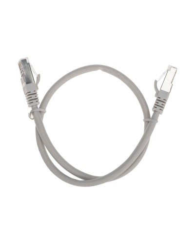 Патч-корд S/FTP, CAT 6A (10G), RJ45-RJ45, 28AWG, LSZH, серый, 0,5м REXANT 02-0390-05 в Орле Патчкорды (медные) Pintop.ru