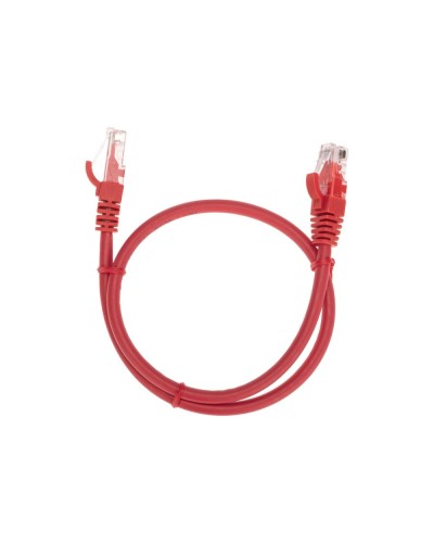 Патч-корд U/UTP, CAT 6, RJ45-RJ45, 26AWG, LSZH, красный, 0,5м REXANT 02-0293-05 в Орле Патчкорды (медные) Pintop.ru