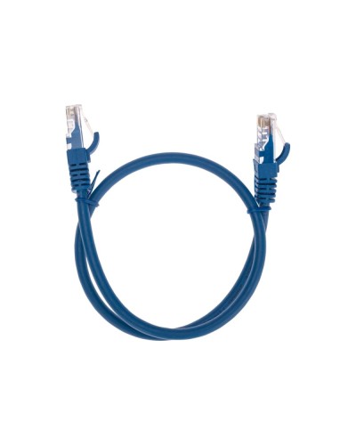 Патч-корд U/UTP, CAT 6, RJ45-RJ45, 26AWG, LSZH, синий, 0,5м REXANT 02-0294-05 в Орле Патчкорды (медные) Pintop.ru