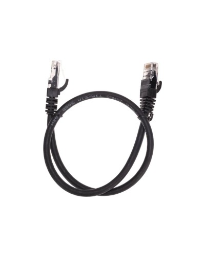 Патч-корд U/UTP, CAT 6, RJ45-RJ45, 26AWG, LSZH, черный, 0,5м REXANT 02-0292-05 в Орле Патчкорды (медные) Pintop.ru