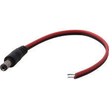 Разъем питания DC штекер 2,5х5,5мм с проводом 20 см REXANT 14-0324