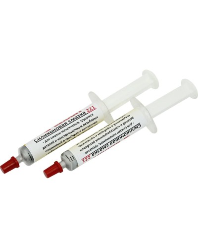 Смазка силиконовая 221, до +350 C, 2 мл, шприц REXANT (09-3955) в Орле Монтажные материалы Pintop.ru