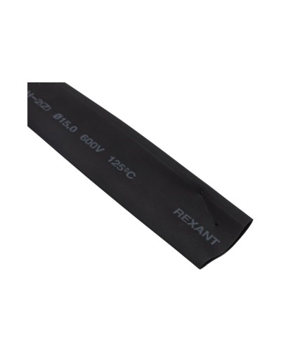 Термоусаживаемая трубка 15.0 / 7.5 мм черная (100 м/бухта) REXANT (49-1506) в Орле Монтажные материалы Pintop.ru