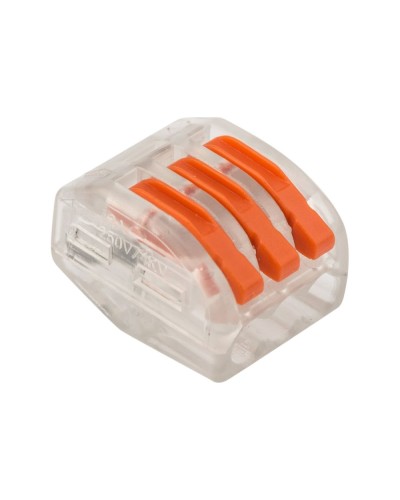 Универсальная многоразовая 3-проводная клемма (50шт/уп) REXANT (07-5253-1) в Орле Клеммные колодки Pintop.ru