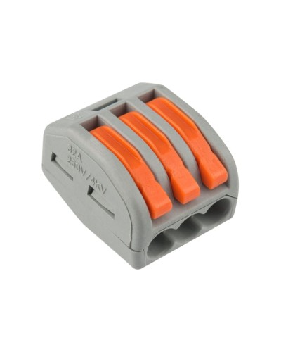 Универсальная многоразовая 3-проводная клемма (50шт/уп) REXANT (07-5253-4) в Орле Клеммные колодки Pintop.ru