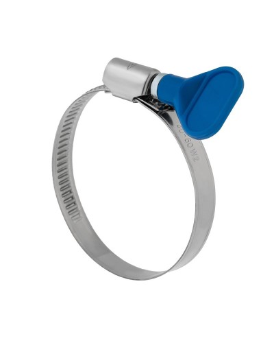 Хомут червячный 32-50/9-0,7мм, с ключом, нержавеющая сталь W2, (50 шт/уп) REXANT 07-0732-1 в Орле Стяжки-хомуты Pintop.ru