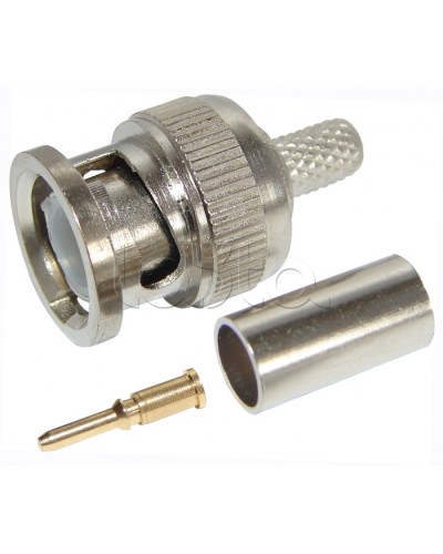 Разъем штекер BNC RG-59 обжим (01-001B) (100шт/уп) REXANT 05-3002 в Орле Коннекторы Pintop.ru