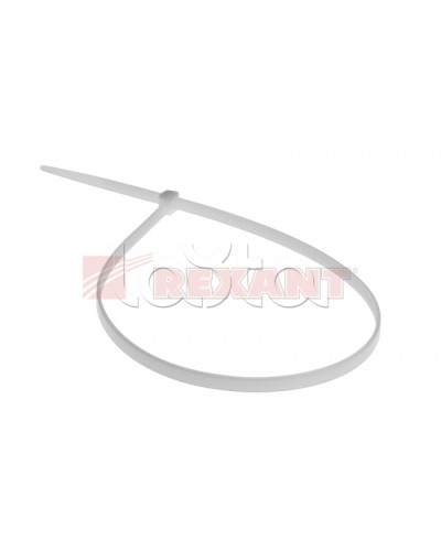 Хомут-стяжка нейлоновый 5х500 мм белый (100шт/уп) REXANT 07-0500 в Орле Стяжки-хомуты Pintop.ru