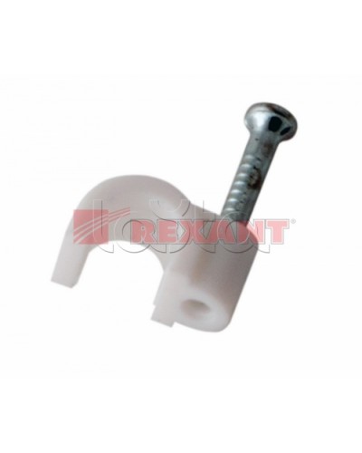 Крепеж кабеля круглый 4мм (50шт/уп) REXANT 07-4004 в Орле Держатели, клипсы, скобы Pintop.ru