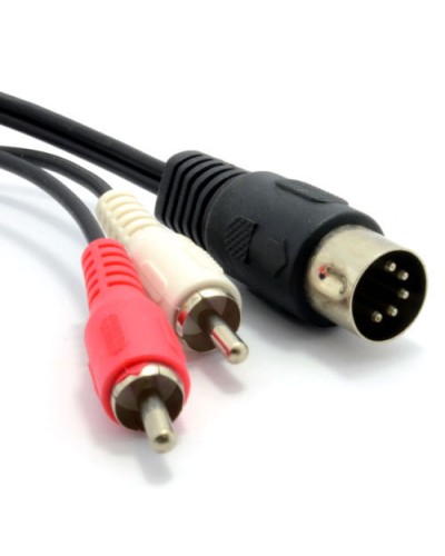 Шнур DIN 5PIN Plug - 2 RCA Plug 1.5 м GOLD (10шт/уп) REXANT 17-2512 в Орле Патч-корды и пигтейлы Pintop.ru