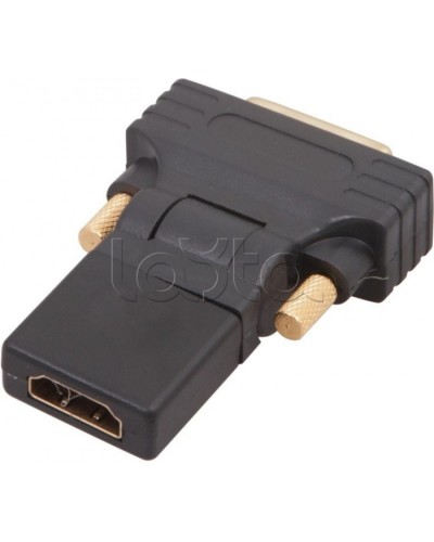 Переходник штекер DVI-D - гнездо HDMI поворотный GOLD (10шт/уп) REXANT 17-6812 в Орле Проходные адаптеры Pintop.ru