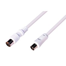 Шнур TV PLUG - TV JACK 1.5М Белый (10шт/уп) REXANT 18-0002