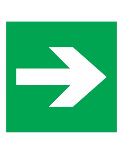 Знак эвакуационный Направляющая стрелка 100x100 (5шт/уп) REXANT 56-0029 в Орле Дополнительное оборудование для ОПС Pintop.ru