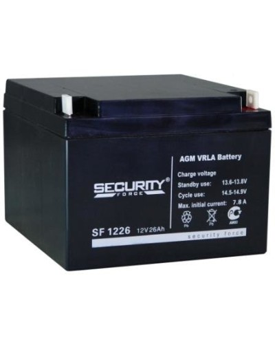 Аккумулятор свинцово-кислотный Security Force SF 1226 в Орле Электротехническое оборудование Pintop.ru