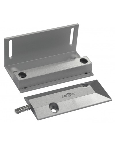 Магнитоконтактный датчик, НЗ, серебряный, накладной для металлических дверей, металлорукав, зазор 60 мм Smartec ST-DM141NC-SL в Орле Извещатели охранные Pintop.ru