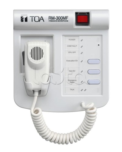 Панель микрофонная пожарная для серии VM-3000 в Орле Системы оповещения и трансляции TOA Pintop.ru