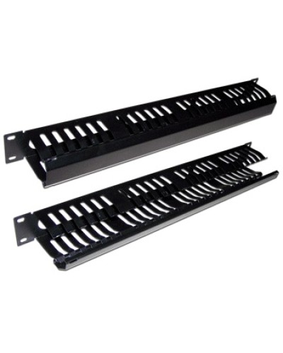 Органайзер кабельный 19 1U c крышкой на 24 порта TWT TWT-ORG/CV24-1U в Орле Кабельные органайзеры Pintop.ru