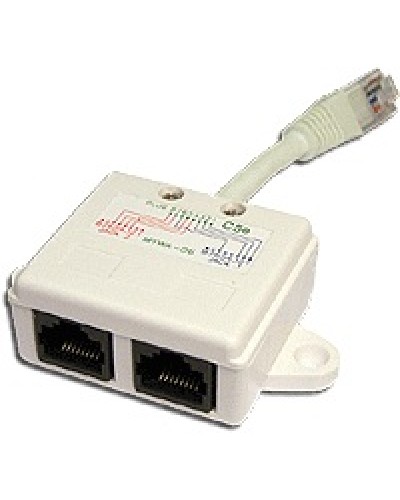 Y-адаптер 1 телефонный и 1 компьютерный порт TWT TWT-Y-E2-U2 в Орле Проходные адаптеры Pintop.ru