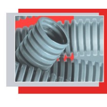 Труба гофрированная ПВХ тяжелая, с зондом диам. 32 мм (25м) Экопласт 11132