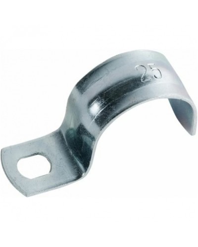 Скоба оцинкованная однолапковая для трубы D25 мм (100 шт/уп) Экопласт 43725 в Орле Крепежные изделия Pintop.ru