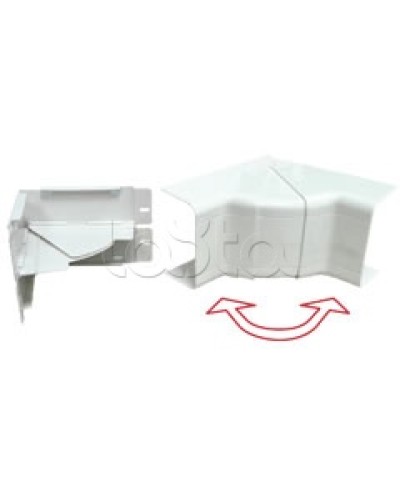 Угол внутренний изменяемый 100x40 с задней стенкой и разделителем для кабель-канала серии ARC-LAN Экопласт 576114 в Орле Аксессуары для кабель-канала Pintop.ru