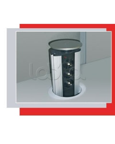 Блок розеточный настольный, 3 розетки (45х45мм) Экопласт 70303 в Орле Блоки розеток Pintop.ru