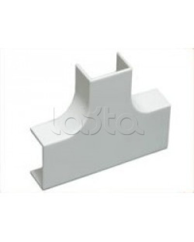 Угол Т-образный плавный стандарт TIA 20x12,5 мм Экопласт 72414R в Орле Аксессуары для кабель-канала Pintop.ru