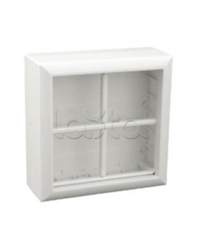 Коробка для открытой проводки на 4 поста 45х45 мм Экопласт 72948 в Орле Распределительные коробки Pintop.ru