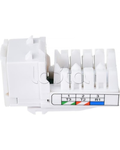 Механизм розетки телефонной (6 контактов) RJ-12 LK45 (Экопласт) (855600) в Орле Розетки компьютерные и телефонные Pintop.ru