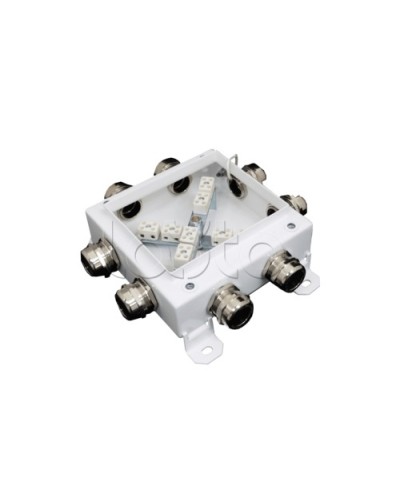 Коробка монтажная огнестойкая Гефест КМ-О (12к*6,0)-IP66 1212, 8 вводов 123х123х6 в Орле Распределительные коробки Pintop.ru