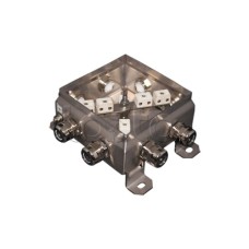 Коробка монтажная огнестойкая Гефест КМ-О (12к*6,0)-IP66 1212нерж, 8 вводов 123х123х60