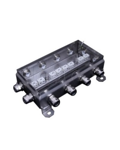 Коробка монтажная огнестойкая Гефест КМ-О (16к*6,0)-IP66 1224нерж, 12 вводов 123х240х60 в Орле Распределительные коробки Pintop.ru