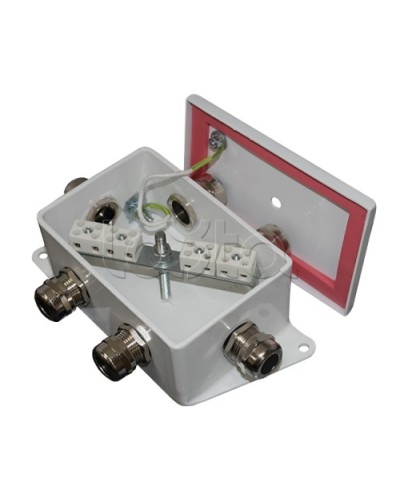 Коробка монтажная огнестойкая Гефест КМ-О (6к)-IP66-d, пять вводов 120х80х68 в Орле Распределительные коробки Pintop.ru