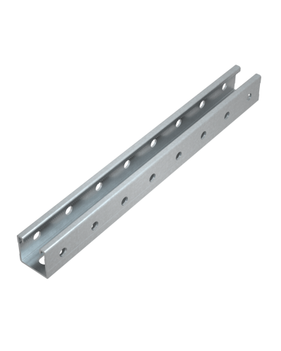 Страт-профиль 41х41 L650 мм s:2,0 (тройная перфорация) HD КМ-Профиль (STPS41-41-650 3P HD) в Орле Аксессуары для лотков Pintop.ru