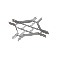 Х-разветвитель лестничный 80х600х1,2 мм INOX304 N КМ-Профиль (LXD80-600-1.2 INOX304 N)