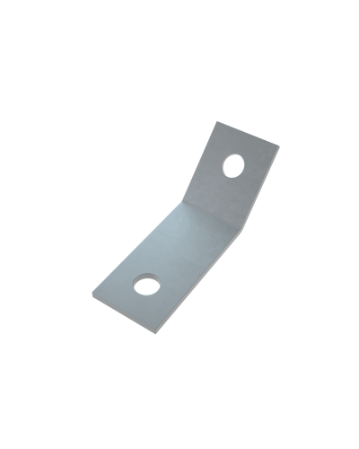 Уголок 45 гр. (2 отверстия) HD85 КМ-профиль (USG45-2 HD85) в Орле Аксессуары для лотков Pintop.ru