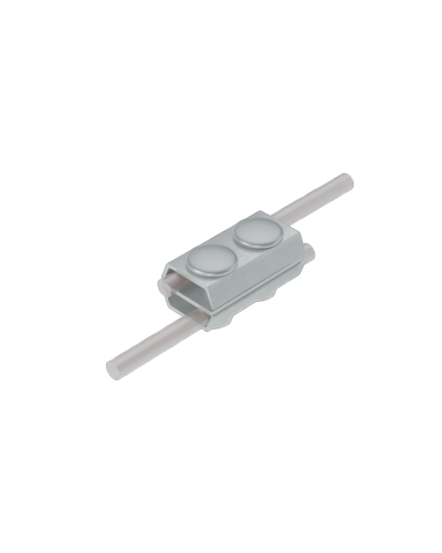 Параллельный соединитель прутка Ø 5-8 мм двойной INOX304 КМ-Профиль (2PS-D5-8 INOX304) в Орле Монтажные материалы Pintop.ru