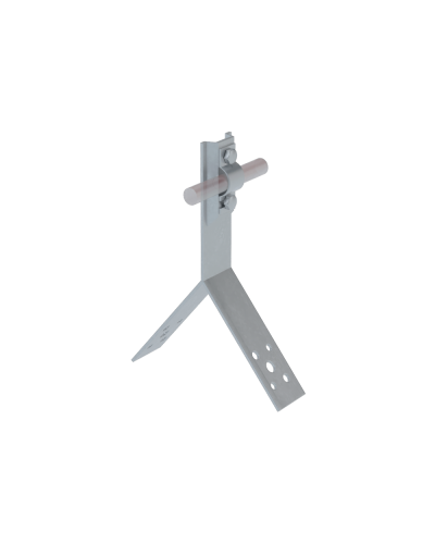 Коньковый держатель болтовой для прутка Ø 5-10 мм H100 мм CU КМ-Профиль (KDB-H100-D5-10 CU) в Орле Монтажные материалы Pintop.ru