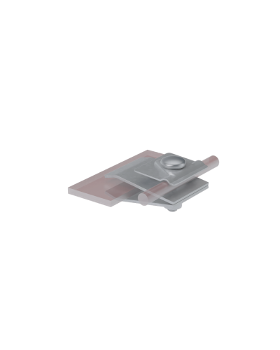 Фальцевый держатель H60 мм для прутка Ø 5-10 мм TD КМ-Профиль (FD-H60-D5-10 TD) в Орле Монтажные материалы Pintop.ru