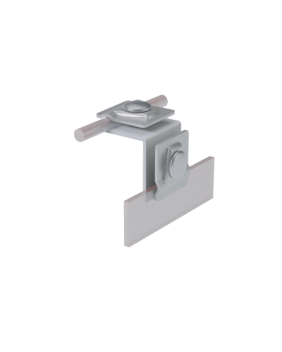 Фальцевый держатель H50 мм для прутка Ø 5-10 мм HD КМ-Профиль (FD-H50-D5-10 HD) в Орле Монтажные материалы Pintop.ru