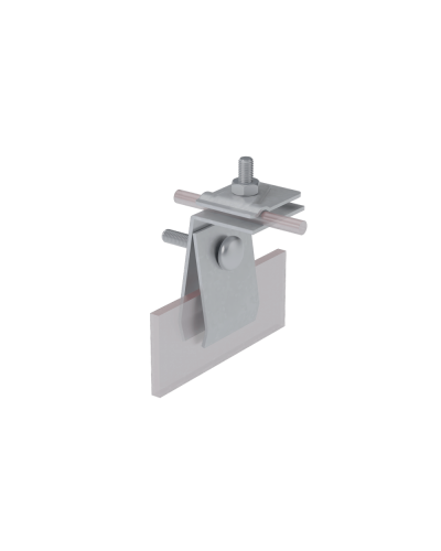 Фальцевый держатель H70 мм для прутка Ø 5-10 мм HD КМ-Профиль (FD-H70-D5-10 HD) в Орле Монтажные материалы Pintop.ru