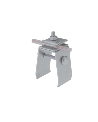 Универсальный фальцевый держатель H70 мм для прутка Ø 5-10 мм КМ-профиль (UFD-H70-D5-10) в Орле Монтажные материалы Pintop.ru