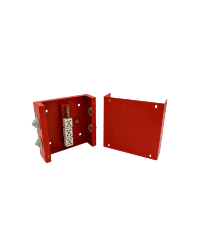 Коробка распределительная огнестойкая КРОПС, IP41, габаритные размеры 200х200х80 мм, для кабелей сечением до 25 мм2, 8 клемм КМ-Профиль (FRJB-KM-ST3-25-08-КРОПС-IP41) в Орле Распределительные коробки Pintop.ru