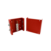 Коробка распределительная огнестойкая КРОПС, IP41, габаритные размеры 130х130х40 мм, для кабелей сечением до 6 мм2, 4 клеммы КМ-Профиль (FRJB-KM-ST2-6-04-КРОПС-IP41)