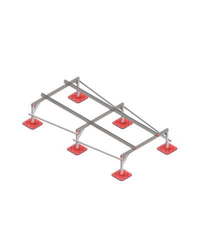 Опорная конструкция для установки оборудования TECHNORAPTOR FOOT 1500х3000 тип 1 КМ-профиль (KM-TR-F-SSEI-1500-3000-1) в Орле Системы видеонаблюдения Pintop.ru